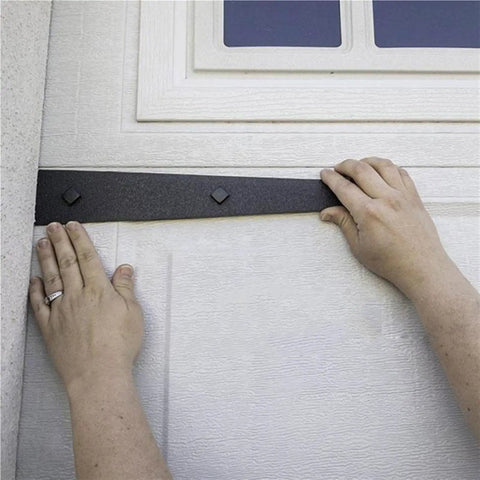 Person installing Heavy Duty Soft Close Magnetic Hardware Kit Six Piece Set With Rock Solid Steel Construction above a cabinet door.