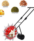 Manual Seed Planter Garden Seeder Hand Push Tool For Corn Soybean Cotton Peanut 3 To 15mm Seeds 12 Hole Precision Planting Machine