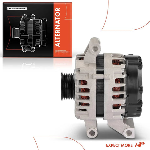 Ford F150 F250 F350 6.2L V8 Alternator Replacement 12 Volt 150 Amp With 6 Groove Pulley Clockwise Fits 2013 2014 F150 And 2012 2016 F250 F350 Super Duty Replaces CC3T10300AA CC3Z10346A