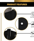 Heavy Duty Ball Bearing Door Hinges 5 By 5 Inch Matte Black Set Of 24 Solid Brass Flat Black Hinges Montage Showing Features