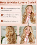 Woman using One Click Automatic Hair Curler With Four Heat Settings And Three Timer Options for long curls.