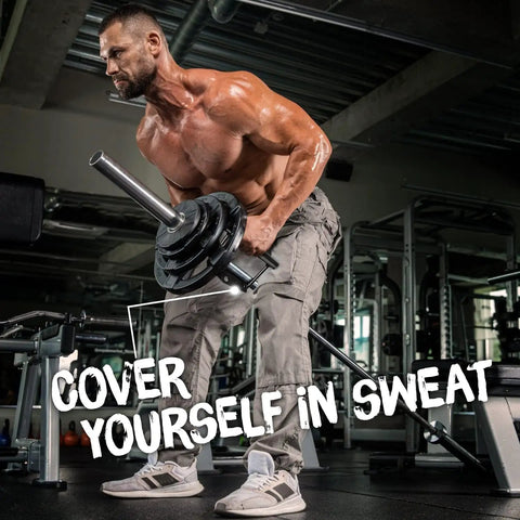 Man using heavy duty knurling black double D cable row handle with 880 lb capacity in a gym workout setting