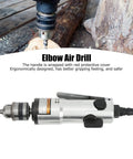 Heavy Duty Air Die Grinder With 2200 Rpm And 1/4 Inch Collet Zinc Alloy Body Built Tough For Grease Monkey Jobs Ergonomic Straight Pneumatic Drill With High Torque Motor Making Quick Work Of Any Metal Polish Project on wooden surface.