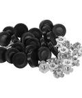Heavy Duty Furniture Levelers Twenty Piece Set, One Quarter Inch Thread Adjustable Leveling Feet, Metal And Plastic Construction For Table And Chair Legs, Fix Wobble On Uneven Floors At Home Or Office