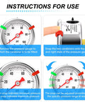 Instructions for use of Glycerin Filled Stainless Steel Pressure Gauge 0 To 100 PSI, 1.5 Inch Dial, 1/8 NPT Back Mount