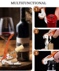 Two Pack Waiter Corkscrew Wine Opener Set With Foil Cutter And Bottle Opener Double Hinged Pro Grade Wine Key For Servers And Bartenders Durable Stainless Steel And Zinc Handle Easy Cork Removal