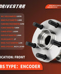 Beefed-Up Wheel Hub And Bearing Assembly Front Left Or Right With ABS For Subaru Impreza 2008-2014 with encoder ABS sensor