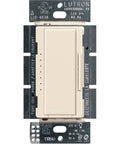 Front view of Maestro LED Dimmer Switch For Dimmable LED Halogen And Incandescent Bulbs 150W Single Pole Or Multi Location Light Almond Finish