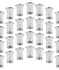 30pc Stainless Steel Flat Head Knurled Rivet Nuts set for industrial projects, showcasing rust-resistant inserts.