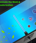 36W HVAC UVC Light Sanitizer For Whole House Air Purifier In Ducts 253.7nm Ozone Free 110V with Spare Bulb in action