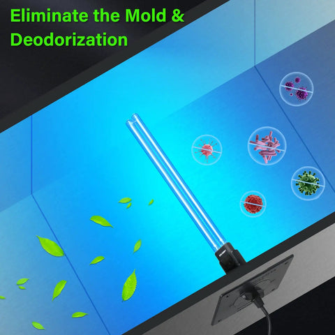 36W HVAC UVC Light Sanitizer For Whole House Air Purifier In Ducts 253.7nm Ozone Free 110V with Spare Bulb in action