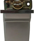 Low Profile Vise Head With Beefy Steel Jaws And Tilt Turn Rotate Tech, 7.75 Inch Length, top view without base