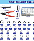 870 Pieces Alloy Steel External C Clip And E Clip Retaining Ring Kit Heavy Duty With 4 In 1 Snap Ring Pliers And Tweezers