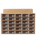 Gear Up And Lock It Down With This 30 Slot Cell Phone Locker Featuring Individual Keyed Covers Heavy Duty Wood And Acrylic Panels wall-mounted format.