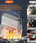 Stainless Steel Gas Stove Knob Replacement 5 Pack Fits Compatible Ranges D Shaped Hole 0.59 Inch Deep 15mm Bold Off Lo 1-9 Hi