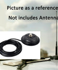 Magnetic Vehicle Antenna Mount With A 4.3 Inch Base And Heavy Duty Hold, 30.8 Lb Pull, with RG58 Coax Cable and PL-259 Connector