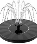 Solar Bird Bath Fountain Pump With Six Nozzles, 1.4W Upgrade, floating solar powered fountain for garden decor and bird baths