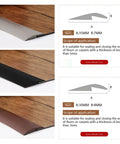 6.56 Ft PVC Carpet And Floor Edging Trim Strip Self Adhesive Threshold Transition For Low Profile Floors And Carpets Yellow Oak Finish