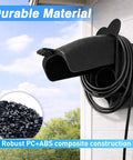 Top Shelf EV Charger Holder Wall Mount With Rainproof Cover For J1772 Connectors Durable Composite Build showing robust design and cable management.