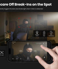 2K Indoor Outdoor Security Camera With Color Night Vision, AI Detection, app display of intruder alert, magnetic mount, 3X zoom