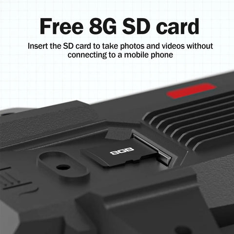Close-up of 8GB SD card slot on GPS Drone With EIS Camera And Four Point Five Inch LCD Screen On Controller For FPV Drones Track