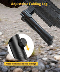 Three In One Rifle Bipod With Picatinny Rail Mount Swivel Stud And Barrel Clamp Adapters adjustable folding leg detail