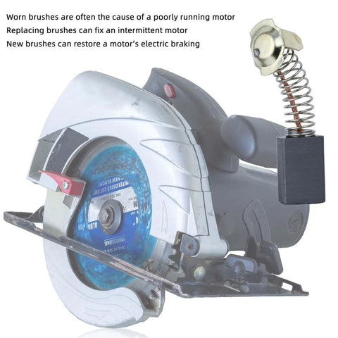 Circular saw with Electric Motor Carbon Brushes Set 40 Pack Replacement Kit With 10 Sizes For Power Tools Pro Grade Morgan Schunk