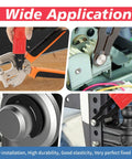 Pro Grade Clip Assortment Kit With Removal And Installation Tool 350 Pcs In Seven Sizes used in various repair settings.