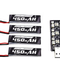 4 Pack 1S 3.8V 450mAh 80C LiPo Battery With PH2.0 Plug For S Freestyle RC Quad Copter Drone F4 4 Compatible EZ Pilot Long Lasting Power For Micro Drones And Spares