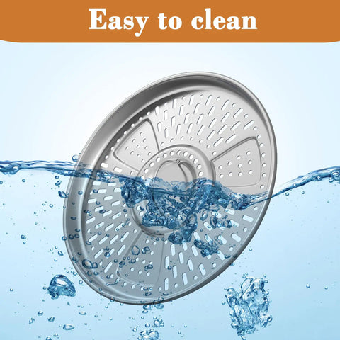 Pellet Adapter for Bonfire Fire Pit, Stainless Steel Dual Fuel Accessory, submerged in water, showcasing ease of cleaning.