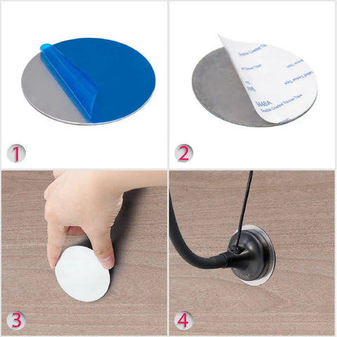 USB Powered Magnetic Flexible LED Work Light With Gooseneck 3W Dimmable Inspection Spotlight Timer Function Strong Magnet Mount 33cm Arm And 3 Meter USB Cable adhesive application