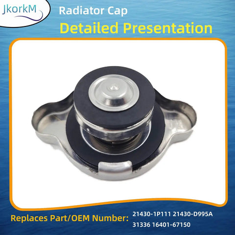 Radiator Cap 108kPa Replacement 21430-1p111 For Nissan Frontier Pathfinder Infiniti Toyota front view