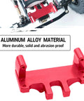 Porous Adjustable RC Servo Mount Bracket For Axial SCX24 Deadbolt C10 JLU Gladiator Bronco Upgrades Aluminum 6061 T6 Red