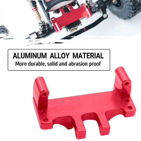 Porous Adjustable RC Servo Mount Bracket For Axial SCX24 Deadbolt C10 JLU Gladiator Bronco Upgrades Aluminum 6061 T6 Red