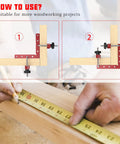90 Degree Aluminum Alloy Corner Clamps Kit, Heavy Duty Right Angle Clamping Squares For DIY Woodworking, Shelves, Boxes, Frames, Drawers And Cabinets, 5.5 X 5.5 Inches, 4 Pack, shown clamping wood joints