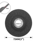 Hot Shot 3 Inch Angle Grinder Cutting Discs And Grinding Wheels With 10mm Artery Hole for metal polishing, showing 75mm diameter, durable abrasive.