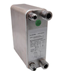 Heavy Duty Beefed Up 60 Plate Heat Exchanger For Air Conditioning and Heat Pump Water Chillers stainless steel compact design