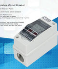16A DC Miniature Circuit Breaker For DIN Rail Mount 2 Pole Leakage Protector in Outdoor Waterproof Distribution Box