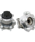 Rear Wheel Bearing Hub Assembly Set Of 2 For 2014 To 2019 Nissan Rogue FWD And 2017 To 2019 Rogue Sport FWD Replaces Dealer Parts 512534 BR930970 HA590565 5 Lug Pattern Compatible With Factory Hubs For Easy Install And Lasting Durability, front view