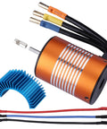 540 Brushless RC Motor 5900KV with 3.175mm Shaft and Heatsink Upgrade for 1/10 Scale RC Cars and Trucks Perfect for Serious Bashers