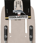 Heavy Duty Steel Loop Hammer Holder With Cradle Design, Riveted Steel Loop, Cream White Finish, packaging view