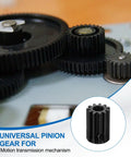 Close-up of gear mechanism with highlighted product, Two Pack Mod 1.5 Pinion Gear 11 Teeth, 8mm Bore, Hardened 1045 Steel