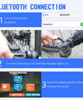 Steps for connecting Dual Mode Bike Speed And Cadence Sensor Kit Wireless Ant Plus And Bluetooth Data For Cycling via Bluetooth