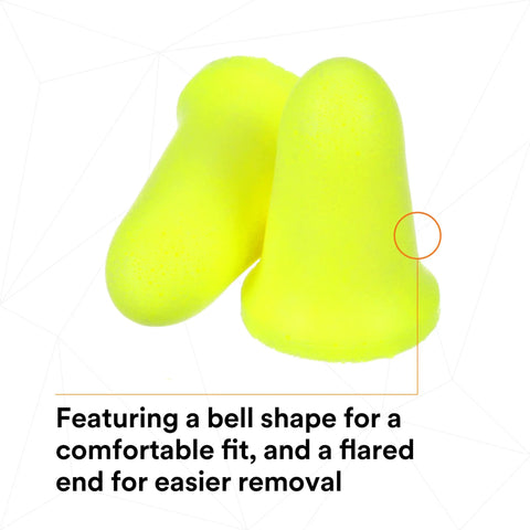 Heavy Duty Foam Ear Plugs For All Day Comfort Uncorded Disposable NRR 33 Ear Protection Bell Shape