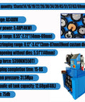 Heavy Duty Vertical Electric Hydraulic Hose Crimping Machine With Rock Solid Alloy Steel Dies And Pro Grade Three Phase Motor for technical specifications.