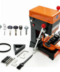 Beast Key Duplicator For Dimple Cylindrical Wave And Ball Keys With Drill And Cutter Portable Locksmith Copy Machine in orange