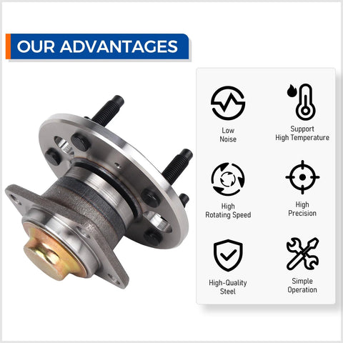 Rear Wheel Hub Bearing Assembly Direct Fit For Buick Allure Lacrosse Century Regal Impala Monte Carlo Aztek Grand Prix Pontiac Models Non ABS