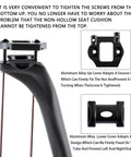 Ultra Lite Carbon Fiber Bike Seat Post 27.2/31.6mm Offset For Road Mountain BMX Ebike Length 350/400mm Black Matte Lightweight
