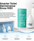 Automatic Toilet Cleaner That Keeps Your Bowl Fresh With Every Flush, product packaging and in-tank view.