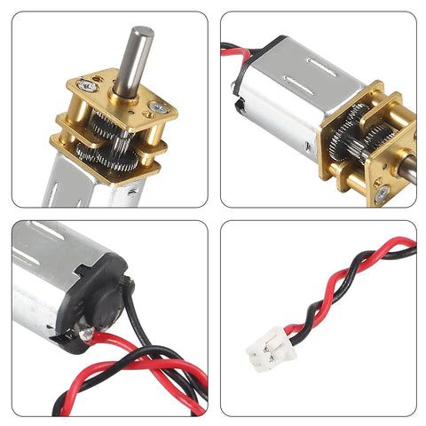 Mini N20 Gear Motor With Full Metal Gearbox 3V To 6V DC Micro Motor For RC Cars Robots And DIY Toys slow speed drive quiet operation
